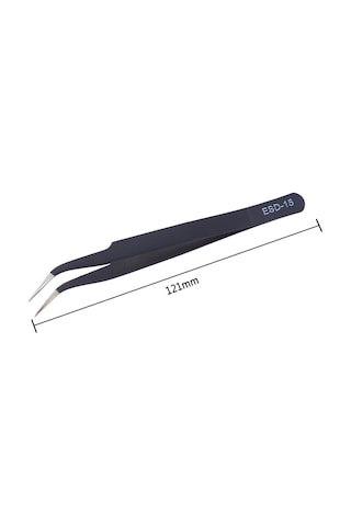 Wellhise St-15 Antistatik Eğri Uç Tweezers Cımbız N11.1870