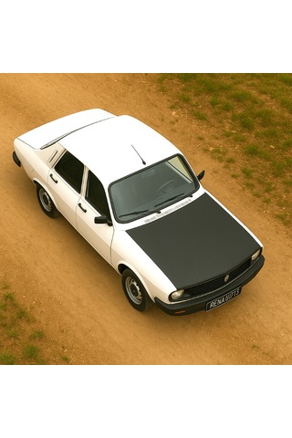 Renault 12 Toros 1971 2000 Tam Kaput Maskesi Siyah Suni Deri, Araca Özel Koruma 1 Adet