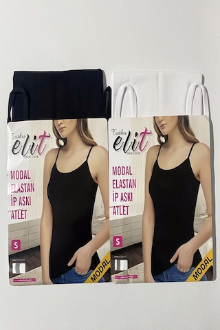 Tutku Elit Kadın Modal Likralı İp Askılı Atlet 2001- 6 Adet 001