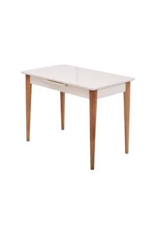Melisa Mdf Lak Panel Açılır Mutfak Masası 60x100 Ekru