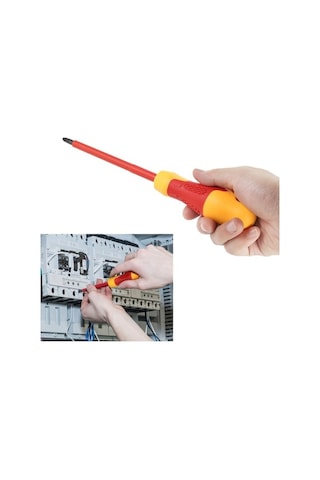 Dancemonkey 10 Adet 1000v Manyetik Oluklu, Phillips Uçlu Kablo,