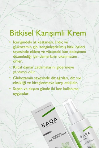 Baga Nemlendirici Bitkisel Karışımlı Krem 150 ML