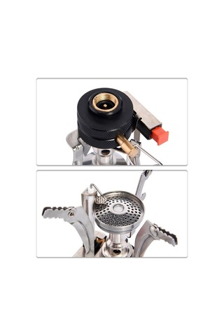 Ganzhoushop W Sobası Mini Lj1400 Katlanır Kamp Gaz Gaz Brülör 3000 Rl Çok Renkli