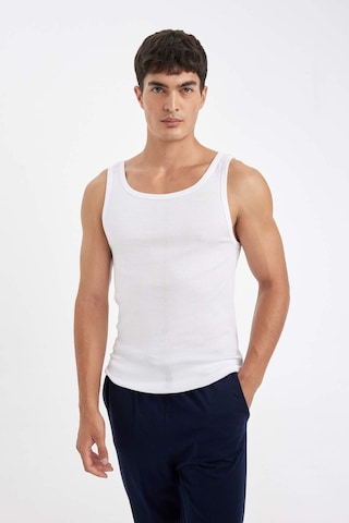 Defacto Slim Fit Dar Kesim Ribana 2li Atlet Y9056az26spwt34 Beyaz-wt34