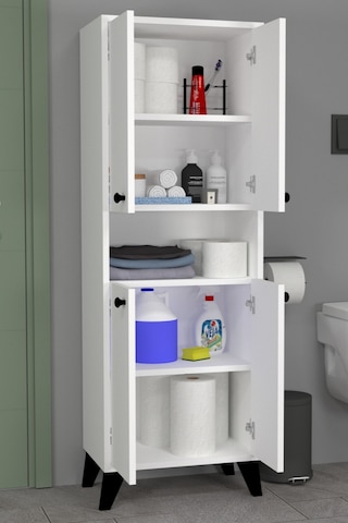 Kuzey Banyo Dolabı Beyaz