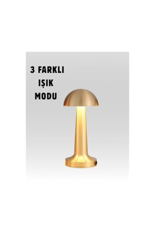 Usb Şarjlı Dokunmatik Led Masa Lambası 3 Renk Modu & Dimmer Çok Renkli