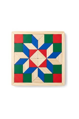 Ahşap Mozaik Tangram - 42 Parça Geometrik Yapboz Oyunu