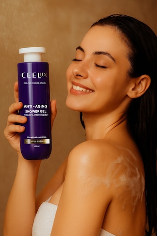 Ceelux Yaşlanma Karşıtı Duş Bakım Jeli Kolajen ve D-Panthenol Özlü 400 ML