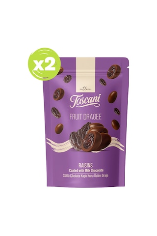 Sütlü Çikolata Kaplı Kuru Üzüm Draje 2 X 60gr
