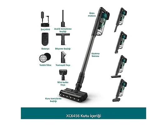 Philips XC6456/10 6000 Serisi Kablosuz Şarjlı Dikey Süpürge