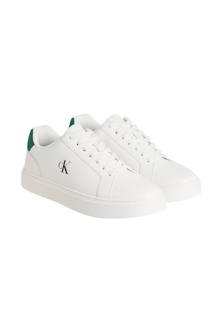 Erkek Classic Cup Laceup Lth Bt Woven Ayakkabı Ym0ym0144705o Beyaz