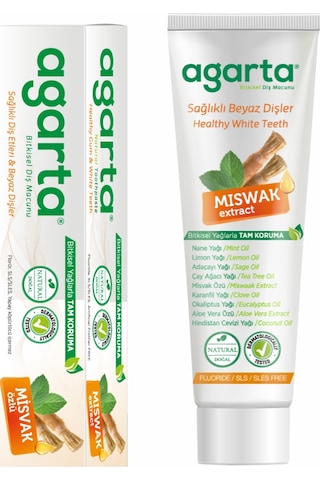 Agarta Doğal Misvak Özlü Diş Macunu 100 ML