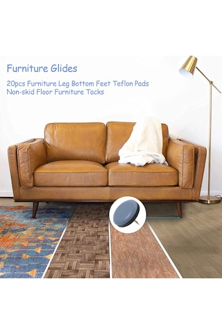 Çivili Premium Sandalye Ayakları - Mobilyalar İçin Çizilmez - 24'lü Paket - Sandalye Ayak Koruyucuları - Zemin Koruyucuları - 24'lü Paket - 2 Diğer