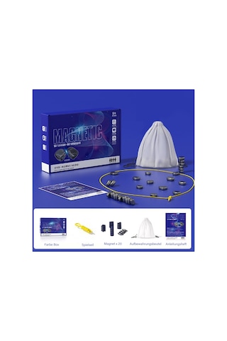 Manyetik Satranç Oyunu Seti, 20 Taş, Aile Oyunu,b