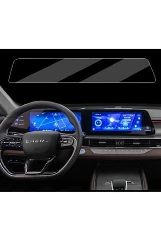 Chery Tiggo 8 Pro Max Avantgarde Multimedya Ve Dijital Gösterge Ekran Koruyucu - Premium Koruma