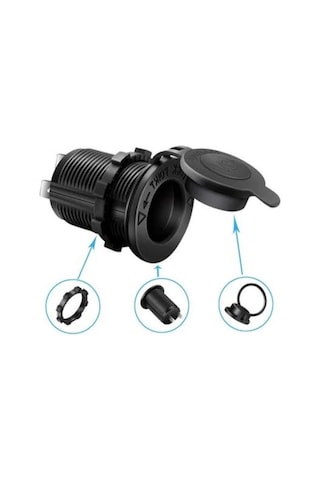 Oto Çakmak Fiş Çakmaklık Dişi Pano Tip 30Mm Şase Monteli