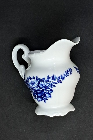 Weimar Porzellan Kobalt Mavi Vintage Orta Boy Sütlük 170 Ml Çok Renkli