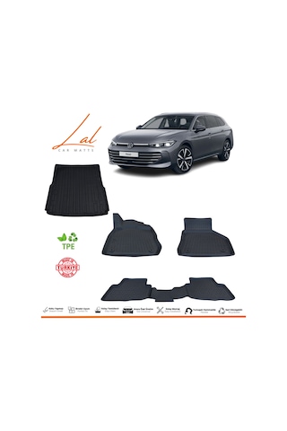 Volkswagen Passat B9 Variant 2024+ 3d Havuzlu Paspas Bagaj Havuzu