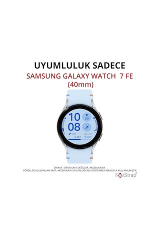Novstrap Samsung Galaxy Watch 7 Fe 40mm İle Uyumlu Ekran Koruyucu Temperli Cam Uygulama Aparatlı