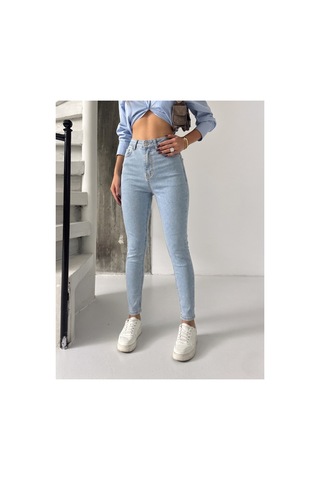 Bluemarlin Buz Kar Yüksek Bel Power Dar Paça Denim Pantolon Buz Kar