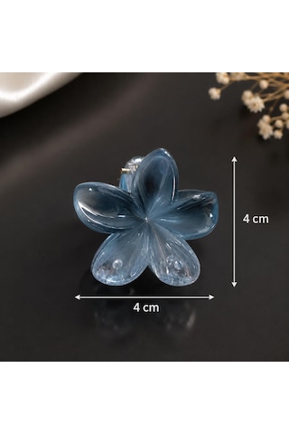 Çiçek Mini Toka A Plus Kalite İthal Premium Mandal Saç Tokası 4 Cm Kadın Kız Çocuk Saç Aksesuarı Çok Renkli