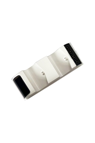 Ps4 Slim / Pro Gamepad Yerleştirme Şarj Cihazı Denetleyicisi Ekran Işıklı Çift Şarj Cihazı Beyaz