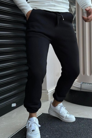Slimfit Paça Lastikli 3 İplik İçi Şardonlu Polarlı Kışlık Spor Eşofman Altı 001