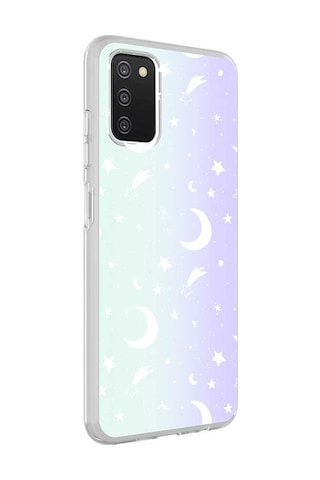 Zore Galaxy Uyumlu A03s Kılıf M-blue Desenli Kapak - Moon No4 Moon No4