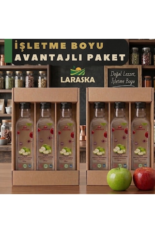 Organik Elma Suyu Konsanteresi 330g X 6 İşletme Boyu Avantajlı Paket