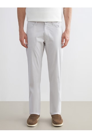 Lcw Eco Ekru Standart Kalıp Gabardin Erkek Chino Pantolon