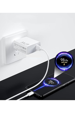 Pux Type-c 67 Watt Turbo Hızlı Şarj Aleti 67 W
