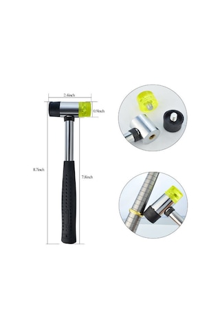 Symbee Hkus Alyuminyum Çerçeve Ölçüm Seti - 0-13 Abd Boyutu, Çubuk Ve Kauçuk Çekiç İle Profesyonel Doğruluk Diğer