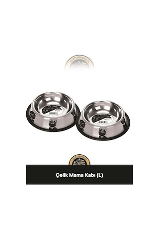 M-pets 2'li Çelik Mama Kabı L