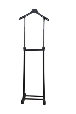 Lerato Tek Tepeli Dilsiz Uşak Elbise Askısı Siyah