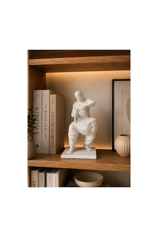 Mermer Görünümlü 3d Heykel Biblo Dekoratif Usta Figürü Kitaplık Masaüstü Ofis Dekoru Pla