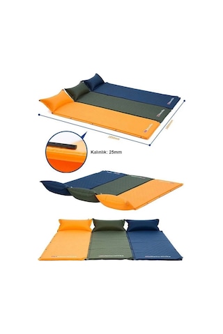 Naturehike Ultralight Şişme Kamp Matı 185 60 2.5 Cm Mavi