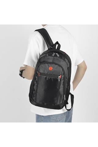 Trendy Yeni Rahat Sırt Çantası Erkek Kişiselleştirilmiş Bilgisayar Çantası Güzel Öğrenci Okul Çantası Büyük Kapasiteli Seyahat Sırt Çantası Qıpvır Siyah - Sarı