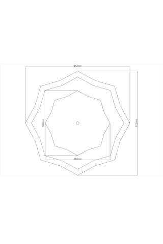 Motifpiyer Lamba Tavan Göbeği 11-model-16gen-91cm-dış-çitalı Beyaz