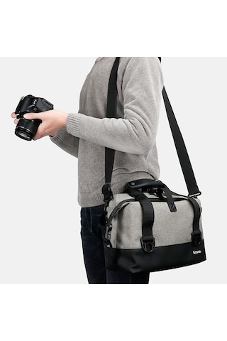 Baona Bn-h014 Slr Fotoğraf Makinesi Omuz Çantası Dijital Depolama Koruyucu Su Geçirmez Çanta Gri Diğer