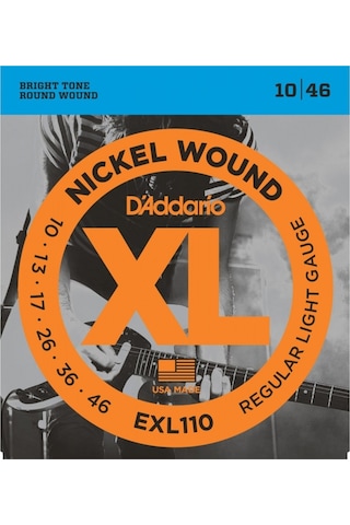 Daddarıo Elektro Gitar Tel Seti, Xl, 10 46, Nıckel Wound, R