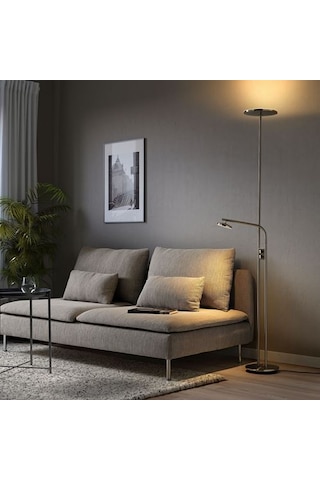 Ikea Isjakt Yer Ve Okuma Lambası, Nikelaj Kaplama, 180 Cm, Reostalı Diğer
