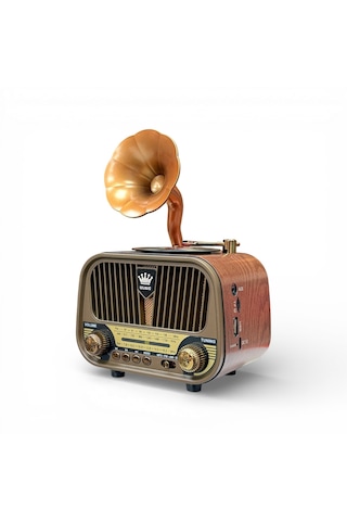 Rt-728a Nostalji Gramafon Radyo, Şık Tasarım, Trend Nostajik Radyo