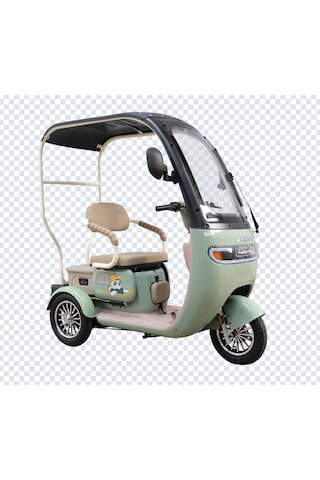 Arora Rüzgar Pro 650 W 60 V 20 AH 3 Tekerlekli Elektrikli Motosiklet Yeşil