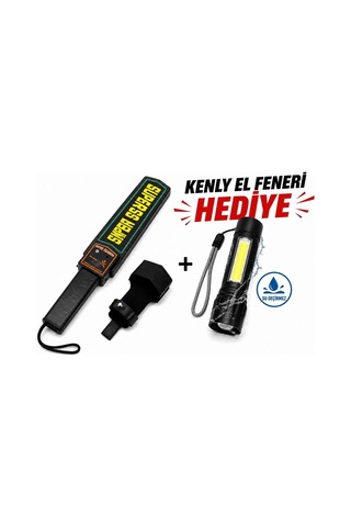 Kenly El Tipi Metal Dedektörü Super Scanner, Yüksek Hassasiyetli Güvenlik Tarayıcı, Sesli Ve Titreşimli Alarm Öz