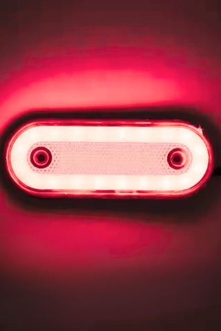 Kırmızı Led Yan Pozisyon Lambası 12-24v Reflektörlü Park Lambası