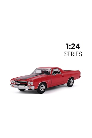 1:24 1970 Chevy El Camıno Ss 396 Araba Kırmızı