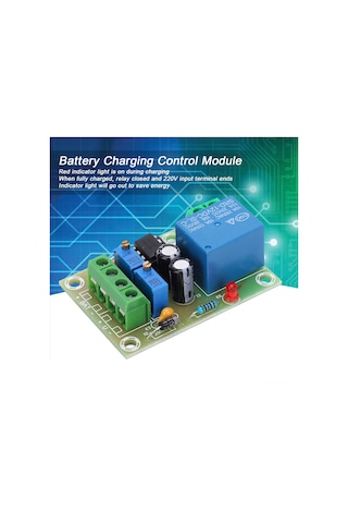 Gajeena Xhm601 12v Akü Şarj Kontrol Modülü, Aşırı Şarj Korumalı, Otomatik Başlangıç/kesme 10.5-11.5v/14.4-14.8v , Enerji Tasarruflu Led Gösterge