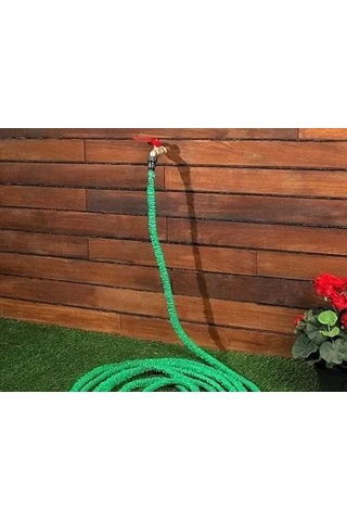 Tabancalı Uzayan Hortum Expandable Hose 22.5 Metre Beyaz