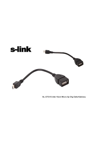 S-Link Sl-Otg15 Usb 15Cm Micro 5P Otg Data Kablosu (239886230)
