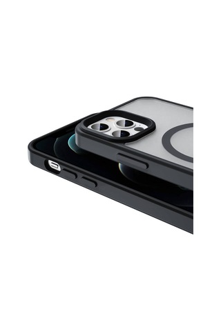 Apple Uyumlu iPhone 13 Pro Kılıf Magsafe Şarj Özellikli Mat Arka Yüzey Sio Kapak